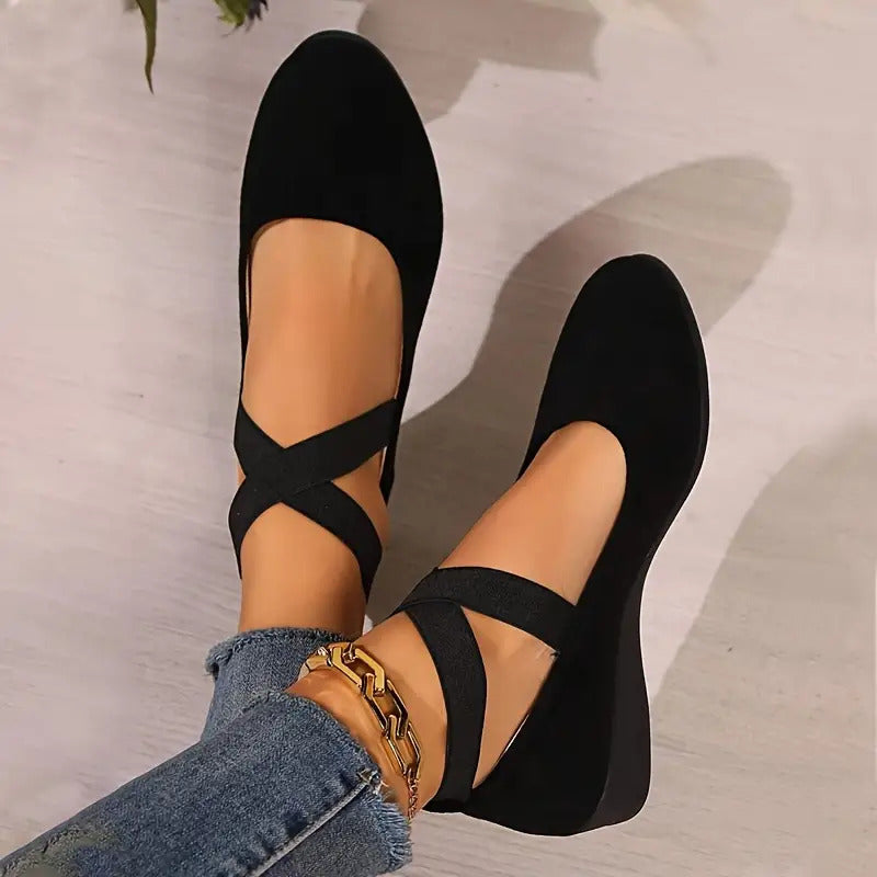 Women's Loafers with Elastic Band
