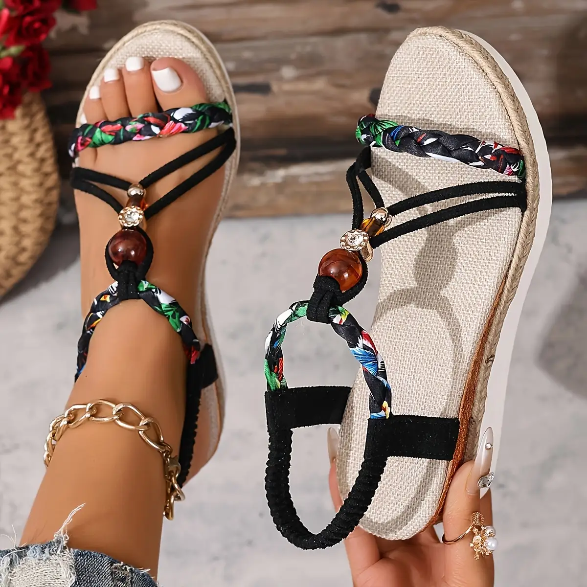 Women's Bohemian Wedge Sandals