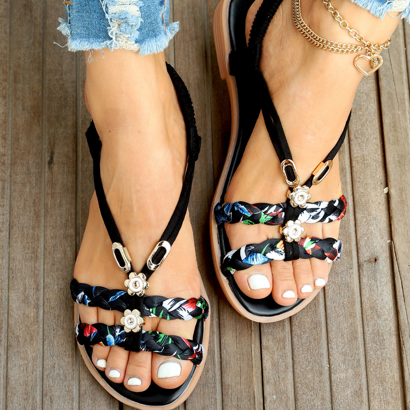 Women's Ethnic Style Soft Sole Sandals