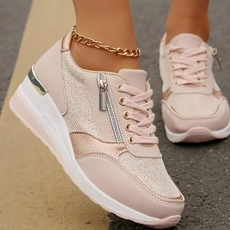Women's Low-Top Wedge Sneakers