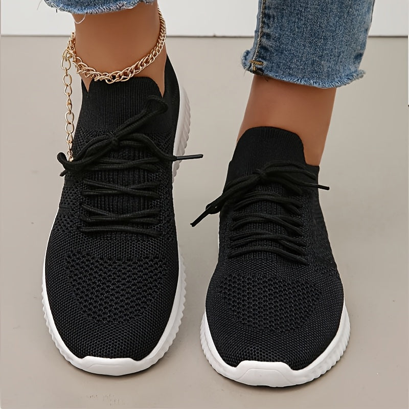 Women's Breathable Knitted Running Shoes