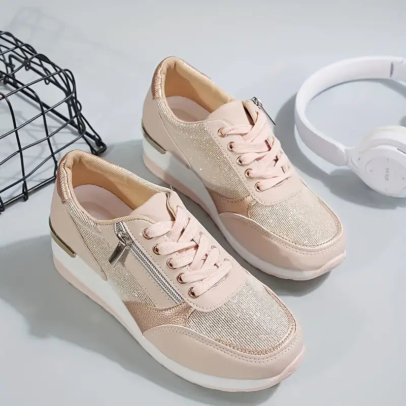 Women's Low-Top Wedge Sneakers