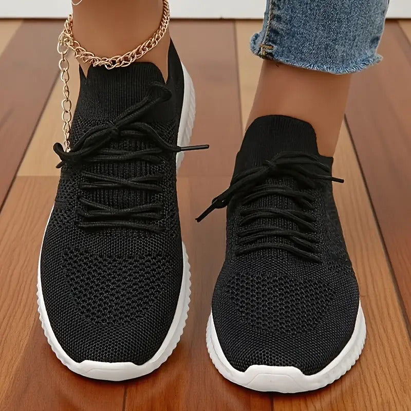 Women's Breathable Knitted Running Shoes