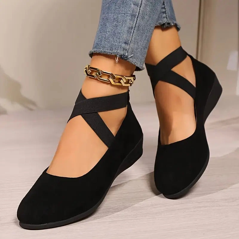 Women's Loafers with Elastic Band
