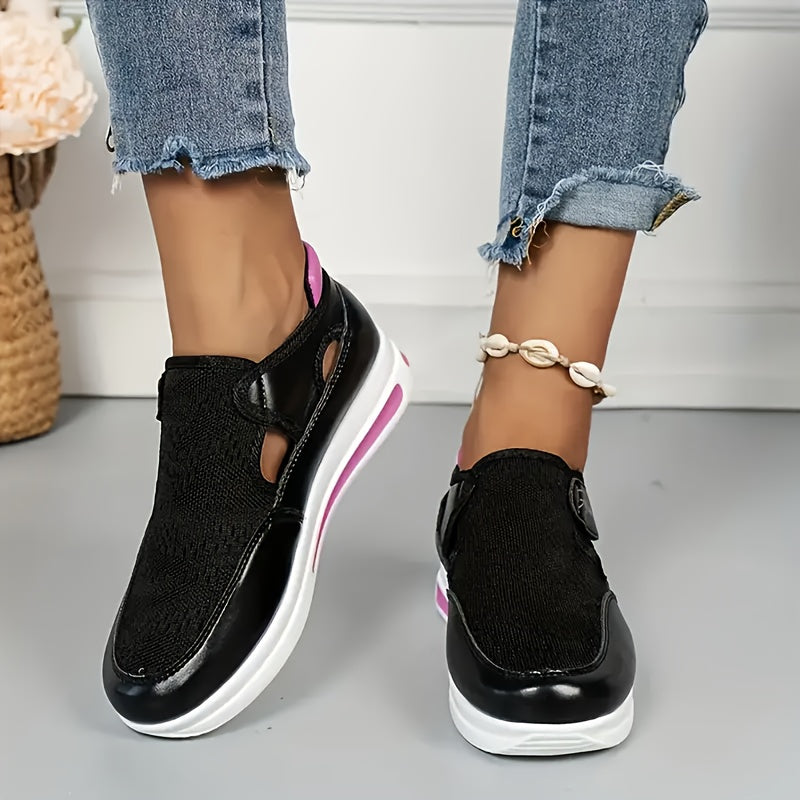 Lightweight and Breathable Thick-Soled Sports Shoes