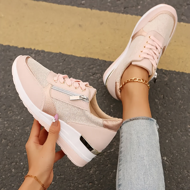 Women's Low-Top Wedge Sneakers