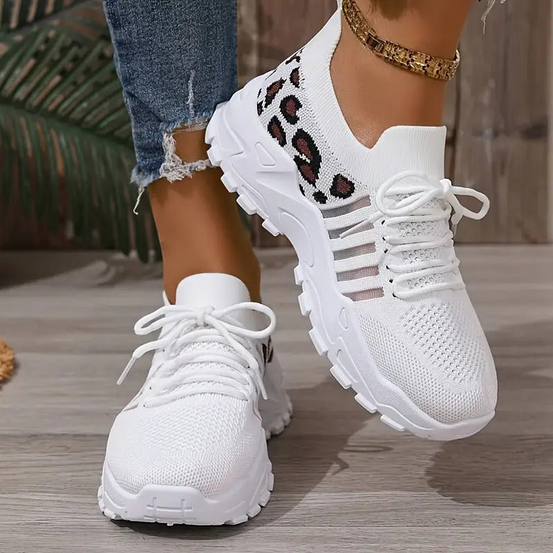Women's White Casual Breathable Sneakers