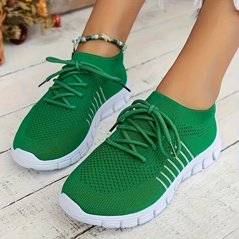 Large size outdoor lightweight breathable running shoes for women