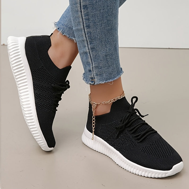 Women's Breathable Knitted Running Shoes