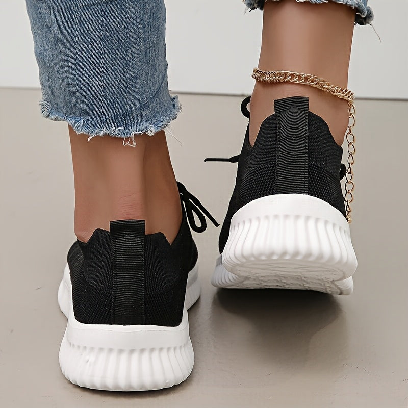 Women's Breathable Knitted Running Shoes