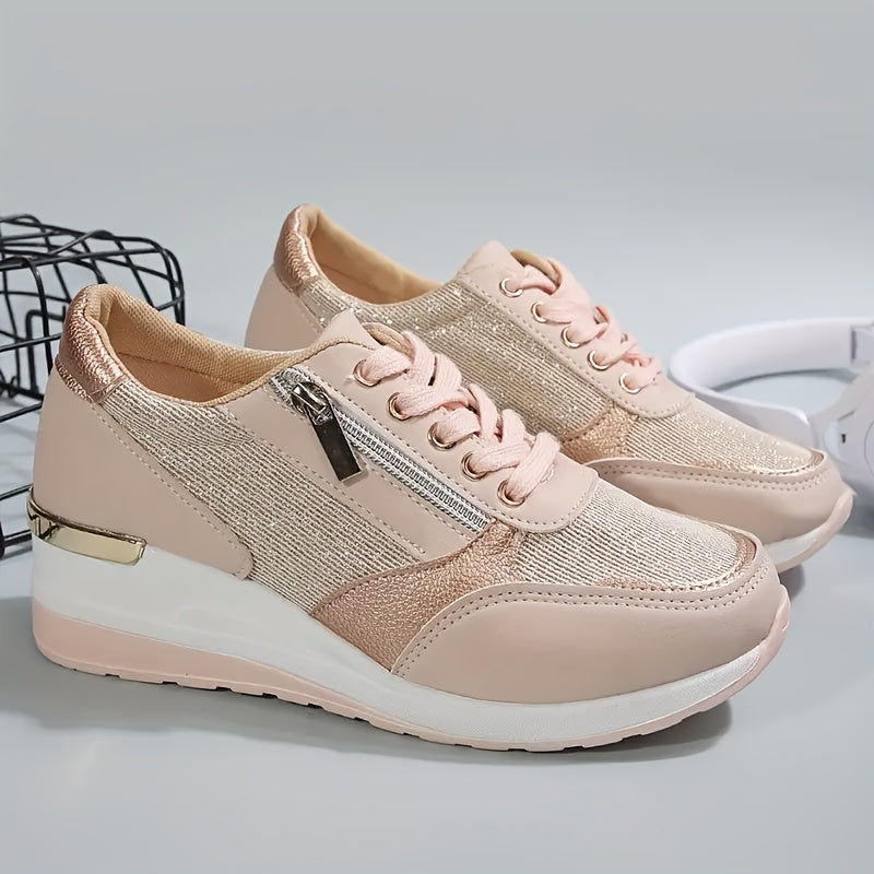 Women's Low-Top Wedge Sneakers