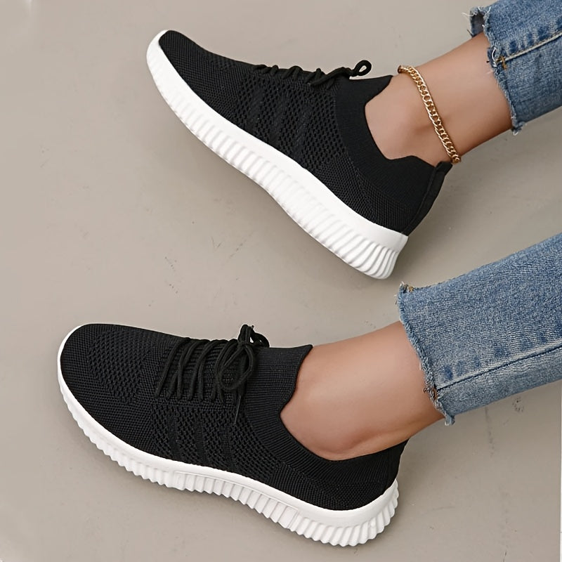 Women's Breathable Knitted Running Shoes