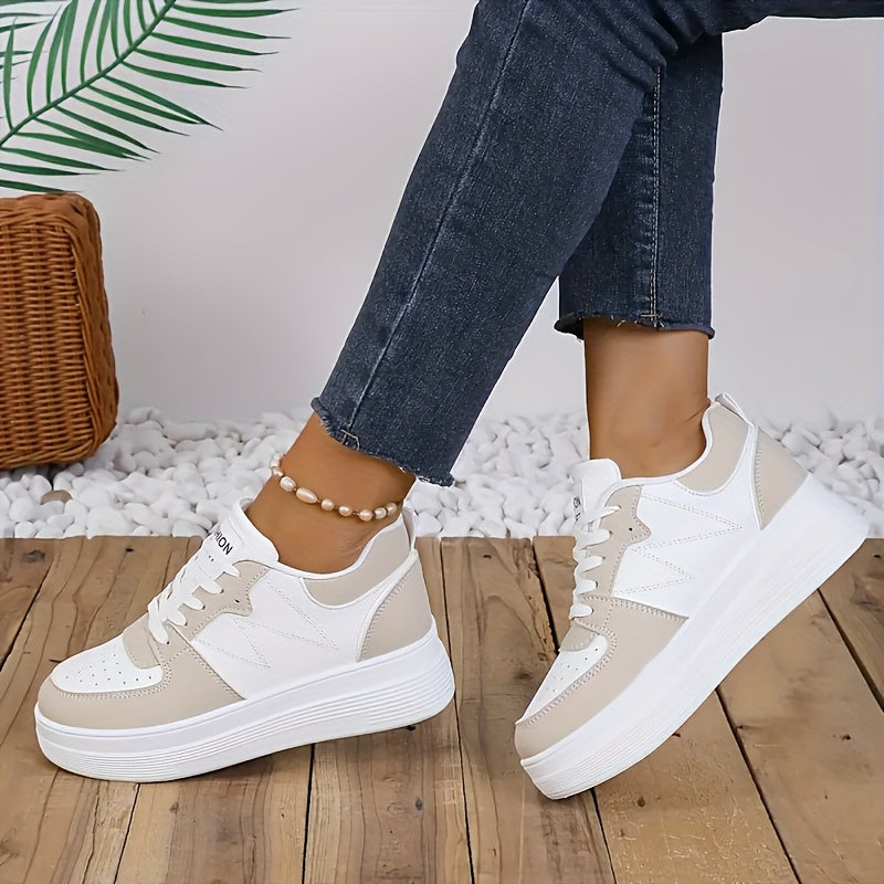 2025 New Women's White Low-Top Sneakers