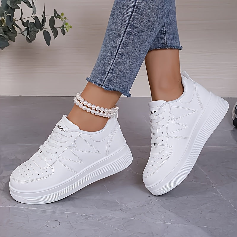 2025 New Women's White Low-Top Sneakers