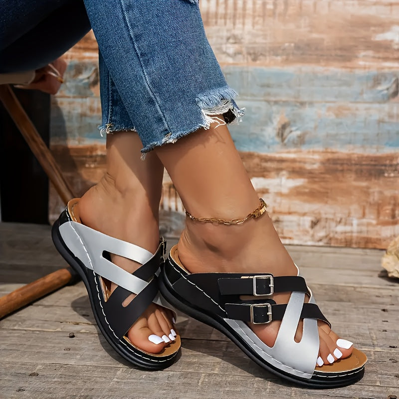 Women's versatile thick-soled beach sandals