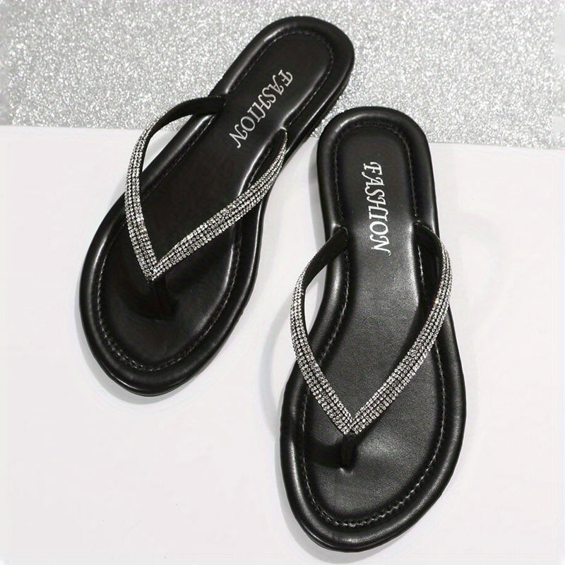 Women's Rhinestone Herringbone Sandals