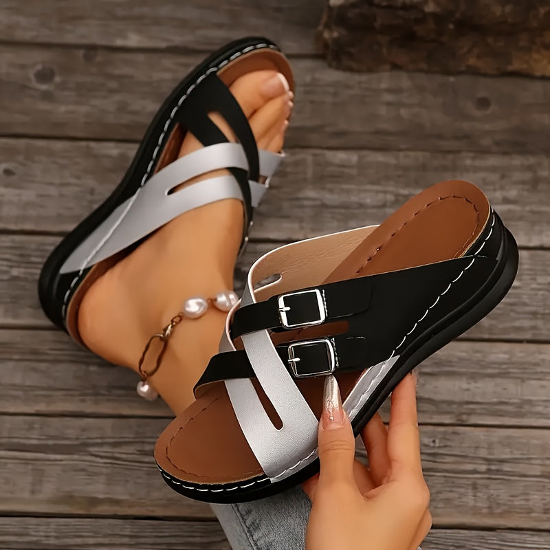 Women's versatile thick-soled beach sandals