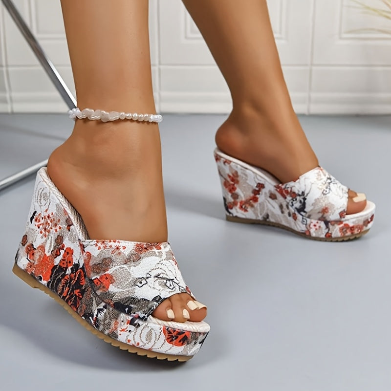 Women's Elegant Retro Floral Sandals