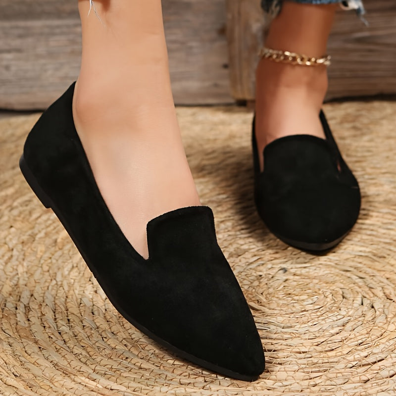 Women's Pointed Toe Retro Flat Shoes