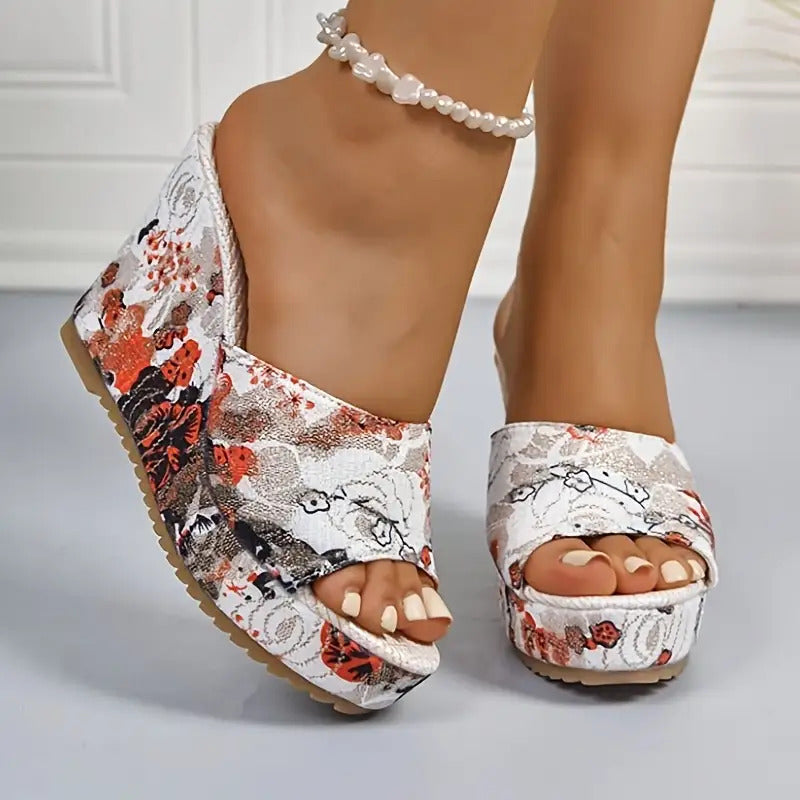 Women's Elegant Retro Floral Sandals