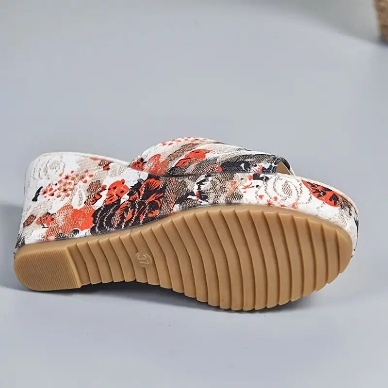 Women's Elegant Retro Floral Sandals