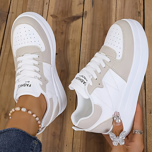 2025 New Women's White Low-Top Sneakers
