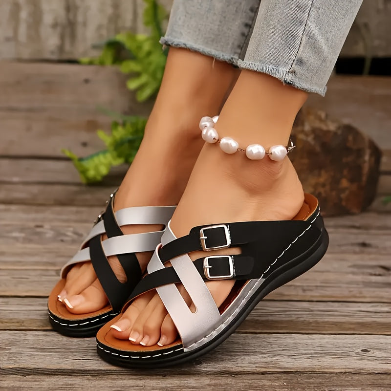Women's versatile thick-soled beach sandals