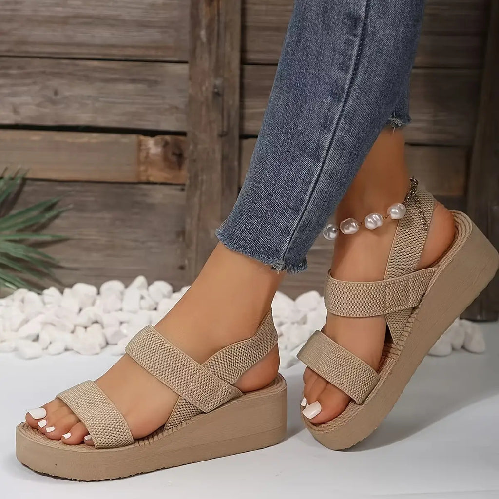 Women's Thick Sole Elastic Strap Sandals