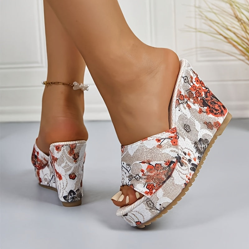 Women's Elegant Retro Floral Sandals