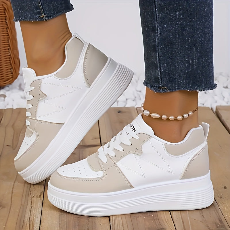 2025 New Women's White Low-Top Sneakers