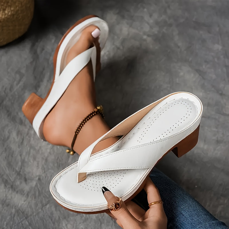 Women's High Heel Flip Flops