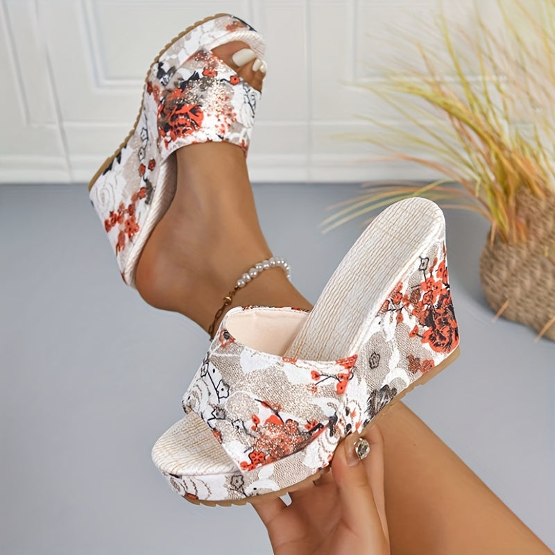 Women's Elegant Retro Floral Sandals
