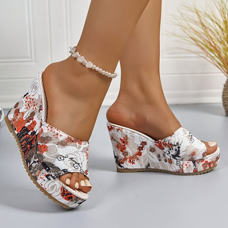 Women's Elegant Retro Floral Sandals